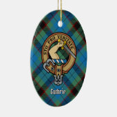 Décoration En Céramique Clan Guthrie Crest sur Tartan (Droite)