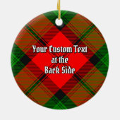 Décoration En Céramique Clan Kerr Tartan (Dos)