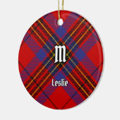 Décoration En Céramique Clan Leslie Red Tartan (Gauche)