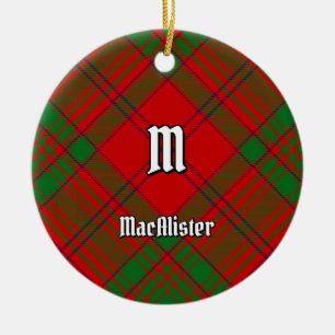 Décoration En Céramique Clan MacAlister de Glenbarr Tartan