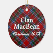 Décoration En Céramique Clan MacBean Scottish Tartan (Gauche)