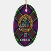 Décoration En Céramique Clan MacDonald de Clanranald Crest (Droite)