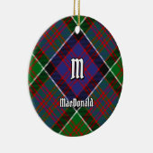 Décoration En Céramique Clan MacDonald de Clanranald Tartan (Droite)