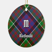 Décoration En Céramique Clan MacDonald de Clanranald Tartan (Gauche)
