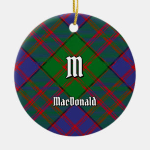 Décoration En Céramique Clan MacDonald Tartan Ornament en céramique