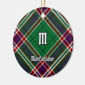 Décoration En Céramique Clan MacFarlane Chasse moderne Tartan (Gauche)