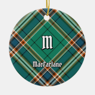 Décoration En Céramique Clan MacFarlane Tartan de chasse antique