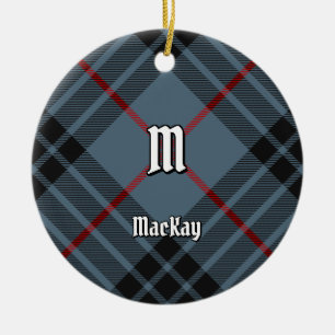 Décoration En Céramique Clan MacKay Blue Tartan