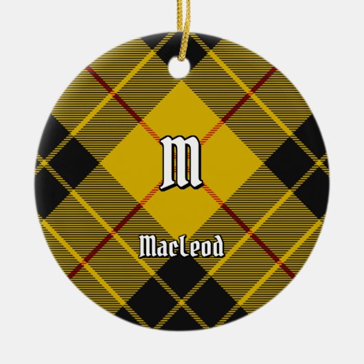 Décoration En Céramique Clan Macleod de Lewis Tartan (Devant)