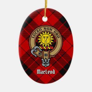 Décoration En Céramique Clan MacLeod de Raasay Crest