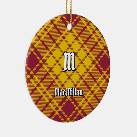 Décoration En Céramique Clan MacMillan robe Tartan (Droite)