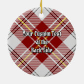 Décoration En Céramique Clan MacPherson Robe Rouge Tartan céramique orneme (Dos)