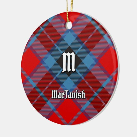 Décoration En Céramique Clan MacTavish Tartan (Gauche)