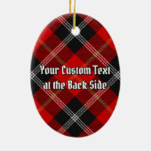 Décoration En Céramique Clan Marjoribanks crête sur Tartan (Dos)