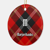 Décoration En Céramique Clan Marjoribanks Tartan (Gauche)