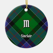 Décoration En Céramique Clan Sinclair Chasse Tartan (Devant)