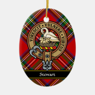 Décoration En Céramique Clan Stewart Crest