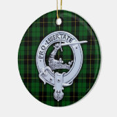 Décoration En Céramique Clan Wallace Crest & Hunter Tartan (Gauche)