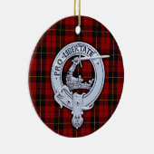 Décoration En Céramique Clan Wallace Crest & Tartan (Droite)