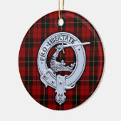 Décoration En Céramique Clan Wallace Crest & Tartan (Gauche)