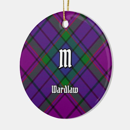 Décoration En Céramique Clan Wardlaw Tartan (Gauche)