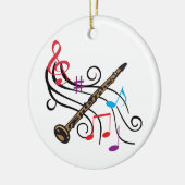 Décoration En Céramique Clarinet Avec Musique (Gauche)