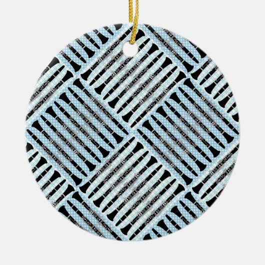 Décoration En Céramique Clarinet Crosshatch (Devant)