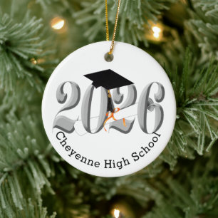 Décoration En Céramique Classe Argent de 2026 - Diplôme Photo