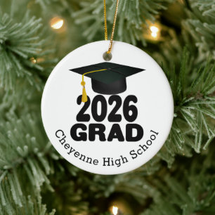 Décoration En Céramique Classe audacieuse de 2026 - Diplôme photo