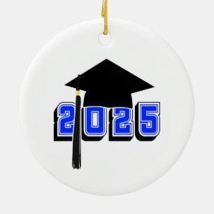 Décoration En Céramique Classe de 2025 Mortar Board Design Ornament en cér