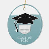 Décoration En Céramique Classe de Casquette de 2020 avec masque facial (Gauche)