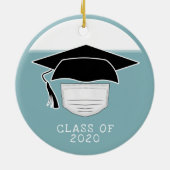 Décoration En Céramique Classe de Casquette de 2020 avec masque facial (Dos)