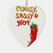 Décoration En Céramique Classé Sassy Et Hot Pepper Diva (Droite)