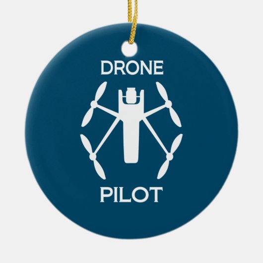Décoration En Céramique Classes Pilote de drone (Devant)