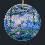 Décoration En Céramique Claude Monet - Water Lilies, 1919,<br><div class="desc">Monet célèbre peinture de Water Lilies,  1919,  ornement.</div>