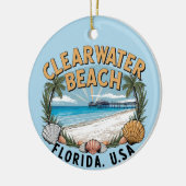 Décoration En Céramique Clearwater Beach Retro Vignette (Gauche)