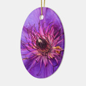 DÉCORATION EN CÉRAMIQUE CLEMATIS (Gauche)