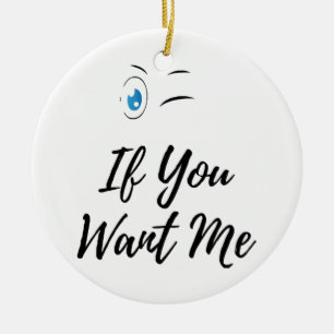 Décoration En Céramique Clignez si vous me trouvez drôle homme