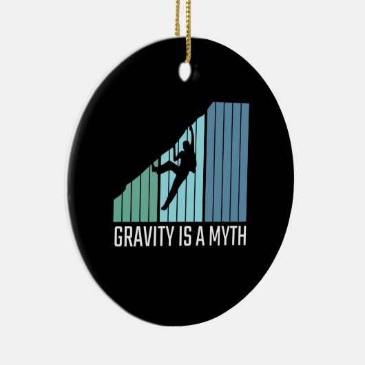Décoration En Céramique Climbing - Gravity Is a Myth (Droite)