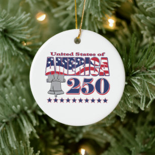 Décoration En Céramique Cloche de la liberté d'Amérique 250