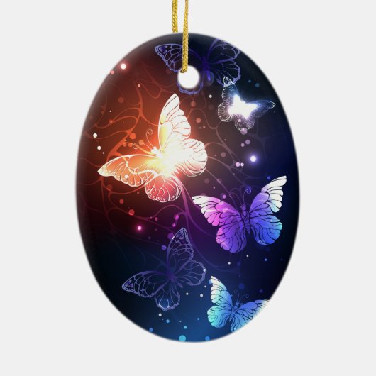 Décoration En Céramique Clowing Night Butterflies (Dos)