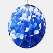 Décoration En Céramique Cobalt bleu floral élégant bleu hydrangées (Gauche)