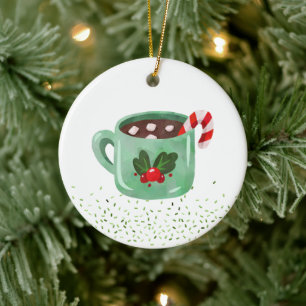 Décoration En Céramique Coca chaud Tis the Season Sucre de canne Sprinking