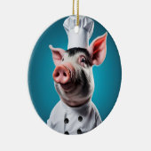 Décoration En Céramique Cochon Chef (Droite)