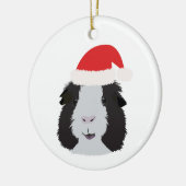 Décoration En Céramique Cochon de Guinée noir et blanc (Gauche)