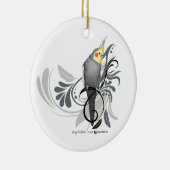 Décoration En Céramique Cockatiel gris (Droite)