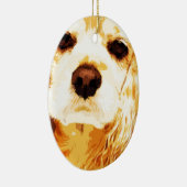 Décoration En Céramique cocker américain jaune moderne (Droite)