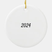 Décoration En Céramique Cocker Spaniel anglais noir personnalisé (Dos)