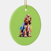 Décoration En Céramique Cocker Spaniel Chien (Droite)
