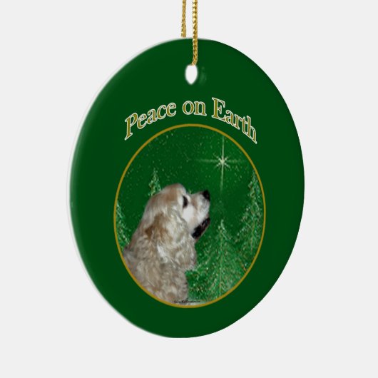 Décoration En Céramique Cocker Spaniel Peace (Droite)